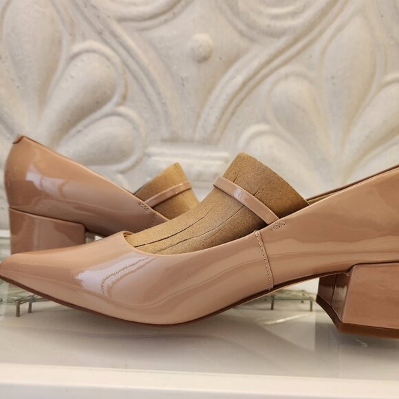 Marc Fisher LTD Patent Leather "Luccie" Pumps. Light Natural. NIB. Size 7 - Picture 7 of 14